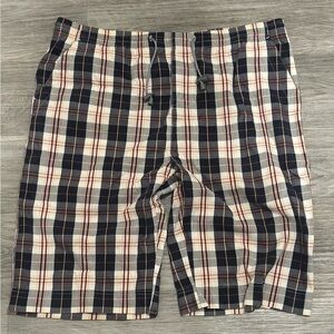 Vintage Y2K Fox Sport Plaid Hip Hop Shorts Baggy Vtg - Mens Large 12” Inseam